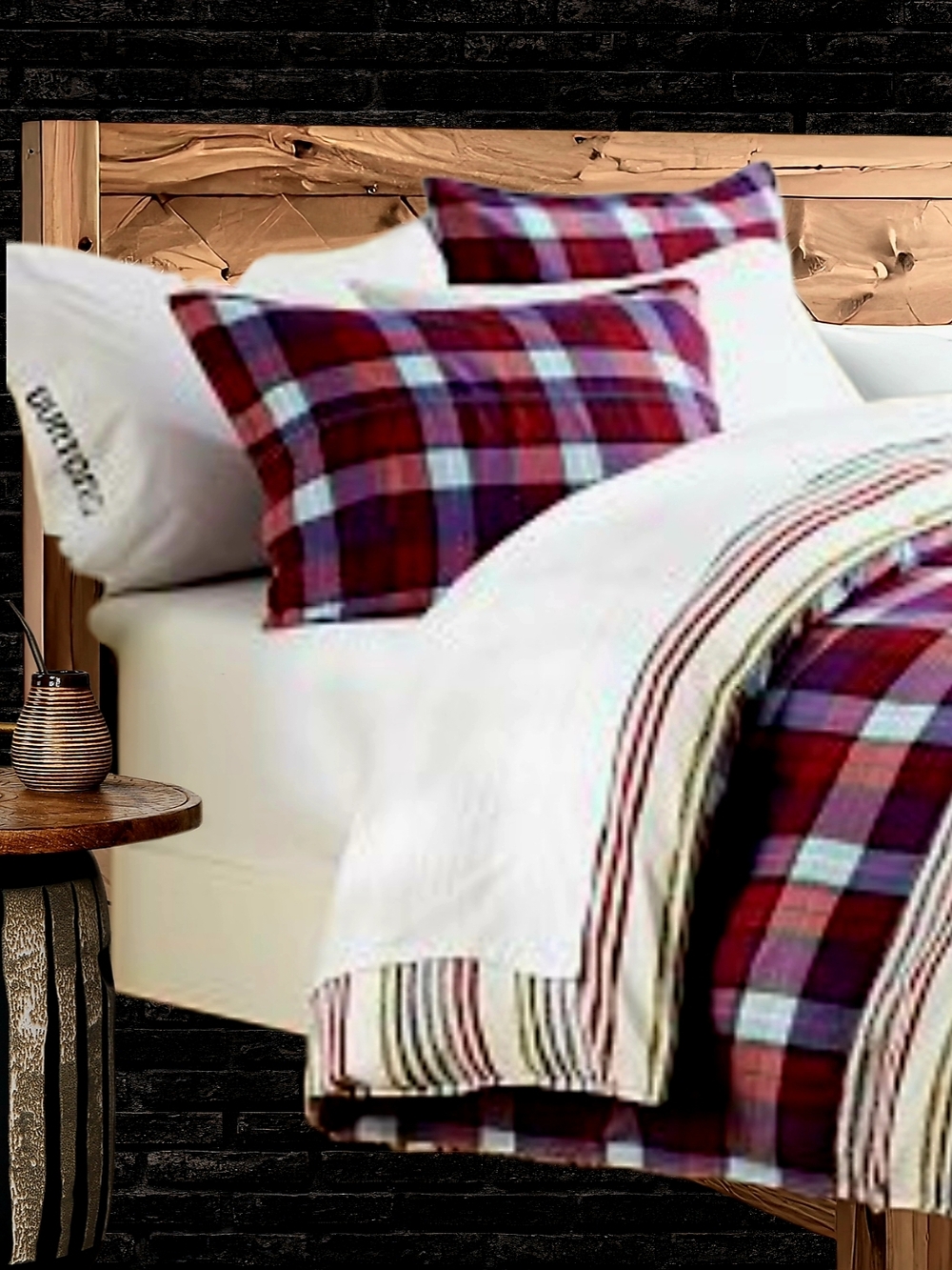 Burton Snowboards x PB Qu. Duvet Cover+Shams w/Zippered Stash Pockets Cabin